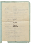 Moe Howard's Personally Owned ''HATS'' Script, Circa 1933 -- Similar to the ''New Hat'' Scene with Ted Healy