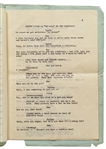 Moe Howard's Personally Owned ''HATS'' Script, Circa 1933 -- Similar to the ''New Hat'' Scene with Ted Healy