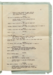 Moe Howard's Personally Owned ''HATS'' Script, Circa 1933 -- Similar to the ''New Hat'' Scene with Ted Healy