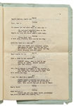 Moe Howard's Personally Owned ''HATS'' Script, Circa 1933 -- Similar to the ''New Hat'' Scene with Ted Healy