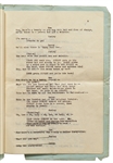 Moe Howard's Personally Owned ''HATS'' Script, Circa 1933 -- Similar to the ''New Hat'' Scene with Ted Healy