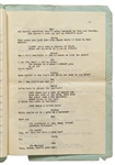 Moe Howard's Personally Owned ''HATS'' Script, Circa 1933 -- Similar to the ''New Hat'' Scene with Ted Healy