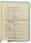 Moe Howard's Personally Owned ''HATS'' Script, Circa 1933 -- Similar to the ''New Hat'' Scene with Ted Healy