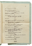 Moe Howard's Personally Owned ''HATS'' Script, Circa 1933 -- Similar to the ''New Hat'' Scene with Ted Healy