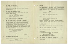 Moe Howard's Personally Owned Script for The Three Stooges 1954 Film ''Pals and Gals''