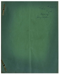 Moe Howard's Personally Owned Script for The Three Stooges 1954 Film ''Pals and Gals''