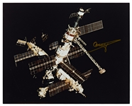 Cosmonaut Gennady Strekalov Signed 10'' x 8'' Photo of the Mir Space Station
