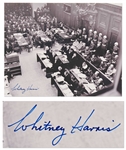Whitney Harris Signed Photo of the Nuremberg Trials -- Harris Was One of the U.S. Prosecutors for the Trials -- With PSA/DNA COA
