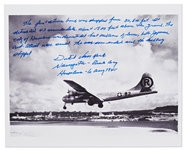 Dutch Van Kirk Autograph Statement Signed on a Photo of the Enola Gay -- ''the killing stopped''