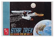 William Shatner Signed ''Star Trek'' Poster -- Shatner Writes the Famous Title Sequence Introduction: ''Space the Final Frontier...William Shatner / Capt. Kirk / Star Trek''