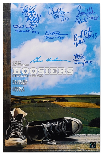 ''Hoosiers'' Cast-Signed 11'' x 17'' Photo