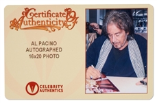 Al Pacino Signed 16'' x 20'' Photo From ''Scarface''