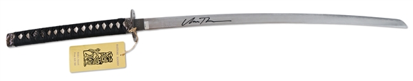 Uma Thurman Signed Katana Sword, Her Weapon From ''Kill Bill''