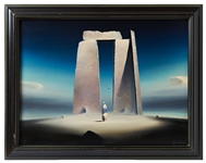 Oil on Board Artwork by Robert Watson, Artist of the 1953 Edition of ''The Martian Chronicles'' by Ray Bradbury
