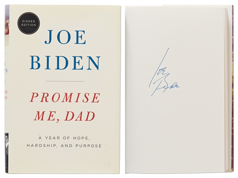 Joe Biden Signed First Edition of His Year-Long Memoir, ''Promise Me, Dad'' -- With PSA/DNA COA