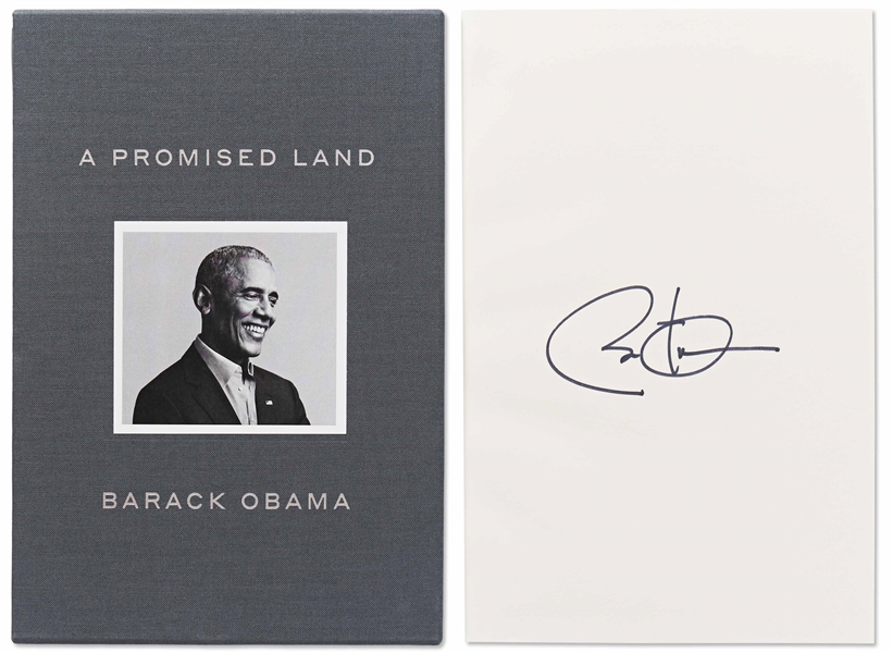 Barack Obama Signed Deluxe First Edition of ''A Promised Land'' -- With PSA/DNA COA