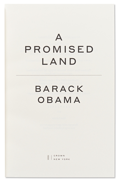 Barack Obama Signed Deluxe First Edition of ''A Promised Land'' -- With PSA/DNA COA