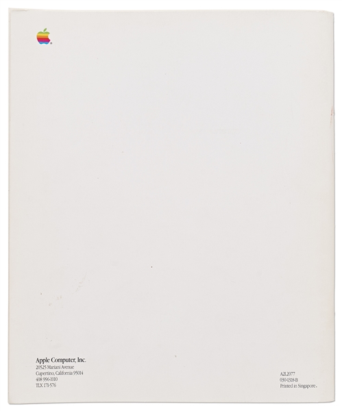 Steve Wozniak Signed Applesoft Basic Programming Manual for the Apple II Computer -- With PSA/DNA COA