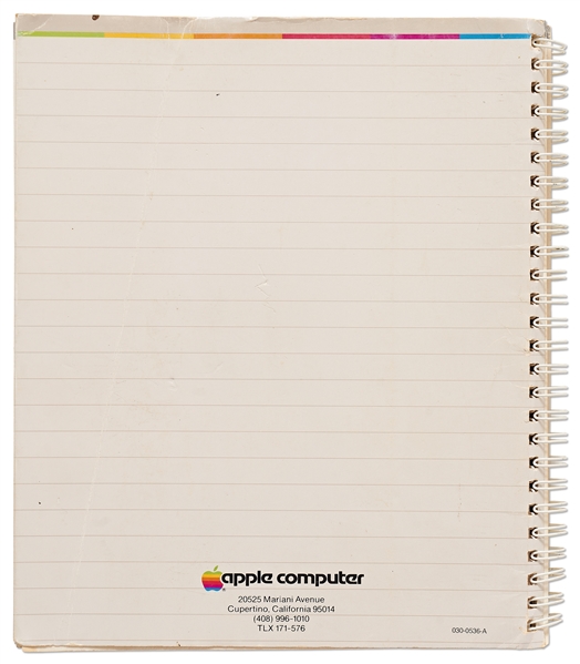 Steve Wozniak Signed Copy of the Apple II DOS Programmer's Manual from 1982 -- With PSA/DNA COA
