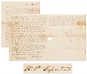 William Fessenden Autograph Letter Signed From 1833 -- The Young Republican Attorney Starts His Law Practice Years Before Becoming Lincolns Treasury Secretary