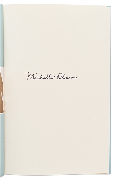 Michelle Obama Signed Deluxe Edition of ''Becoming''