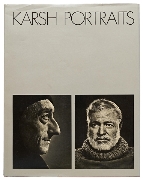Yousuf Karsh Signed First Edition of ''Karsh Portraits'' -- Includes the Iconic Images of Winston Churchill and Albert Einstein