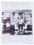 Star Trek Cast-Signed 14'' x 11'' Photo -- With William Shatner Additionally Handwriting the Famous Opening Sequence