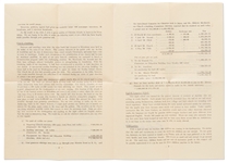 Kiyoshi Tanimoto Fundraising Letter Signed for the Hiroshima Peace Center Foundation