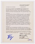 Steve Wozniak Signed Souvenir Partnership Agreement from 1976 for Apple Computer Company -- With PSA/DNA COA