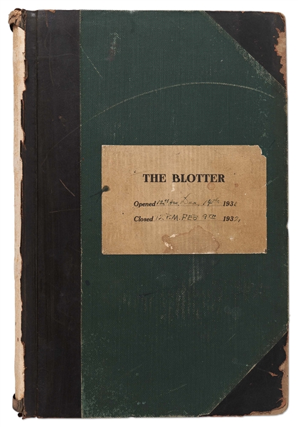 New York City Police Department Log Book -- Records Incidents in the Larchmont Luxury Community From 1931-1932