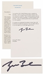 George W. Bush Signed Speech Delivered on 6 November 2001 --...But a coalition partner must do more than just express sympathy; a coalition partner must perform... -- With Beckett COA