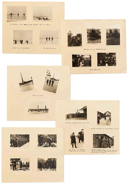 WWII German Luftwaffe Rare Photograph Album -- 189 Photos With Captions