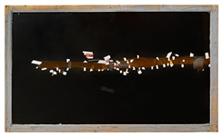 ''L.A. Story'' Screen-Used Matte Painting by Syd Dutton Showing Los Angeles at Night, With Backlighting on Reverse -- Large Painting Measures 70'' x 42''