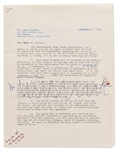 James Stewart Signed Contract to Appear on Bing Crosby's Radio Program -- With JSA COA