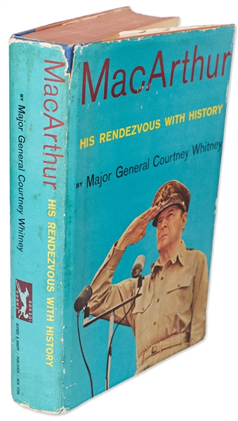 Douglas MacArthur Signed First Edition of His Biography ''MacArthur His Rendezvous with History''