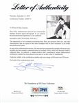 Sheldon Harnick Signed 8.5'' x 11'' Photo with Autograph Musical Quotation from ''Fiddler on the Roof'' for ''Sunrise, Sunset'' -- With PSA/DNA COA