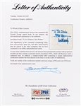 Donald Trump Signed First Edition of ''The Art of the Deal'' -- With PSA/DNA COA