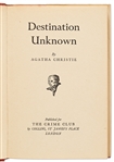 First Edition of ''Destination Unknown'' by Agatha Christie, in Original Dust Jacket