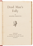 First Edition of ''Dead Man's Folly'' by Agatha Christie, in Original Dust Jacket
