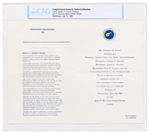 Original Apollo 11 Launch Invitation -- Encapsulated by CAG