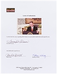 Gennifer Flowers, Paula Jones & Kathleen Willey Signed 20'' x 16'' Photo of Bill Clinton During the Infamous ''Finger Wagging'' Press Conference