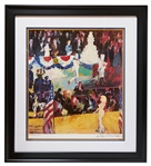 LeRoy Neiman Signed Print of ''The President's Birthday Party'' -- Depicting Marilyn Monroe's Famous Serenade of ''Happy Birthday to You'' for JFK