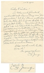Carl Jung Autograph Letter Signed -- Jung Describes a 12th Century Religious Symbol