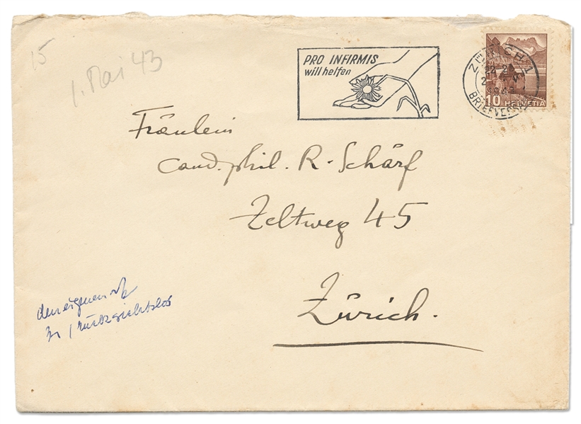 Carl Jung Autograph Letter Signed, Analyzing a Dream -- ''...The critical dream is...an exaggerated and destructive aggression...because you were inconsiderate towards your own egoistical demands...''