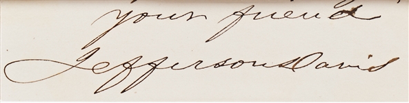 Jefferson Davis and His Confederate Cabinet Signed Display -- Includes Signatures of Robert E. Lee, Jefferson Davis, Judah P. Benjamin, Alexander H. Stephens & 5 More -- With PSA/DNA COAs