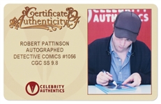 Robert Pattinson Signed ''Detective Comics'' with ''The Batman'' Cover Artwork -- Encapsulated by CGC