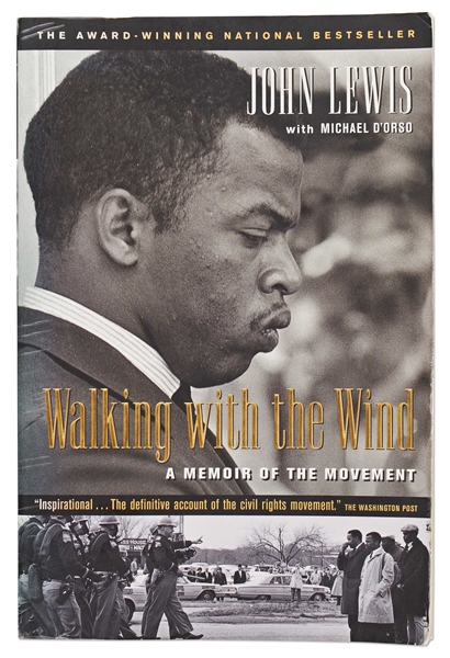 John Lewis ''Walking With the Wind'' Signed Civil Rights Book