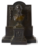 Pair of Bronze George Washington and Abraham Lincoln Bookends -- Cast by Griffoul's Newark Foundry, Circa Early 20th Century