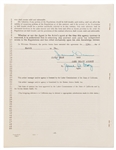 James Dean Signed Agency Contract from March 1954 with Jane Deacy