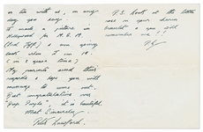 Peter Lawford Autograph Letter Signed as a 16 Year-Old -- ''...I made a picture in Hollywood for M.G.M. (Lord Jeff)...'' -- With PSA/DNA COA